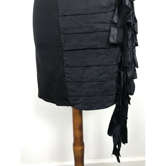 BCBGMaxAzria Bodycon Mini Sheath Dress Silk Stretch - Picture 3 of 11